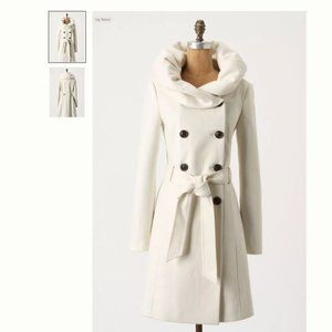 Anthropologie Elevenses Runway Lapel Coat